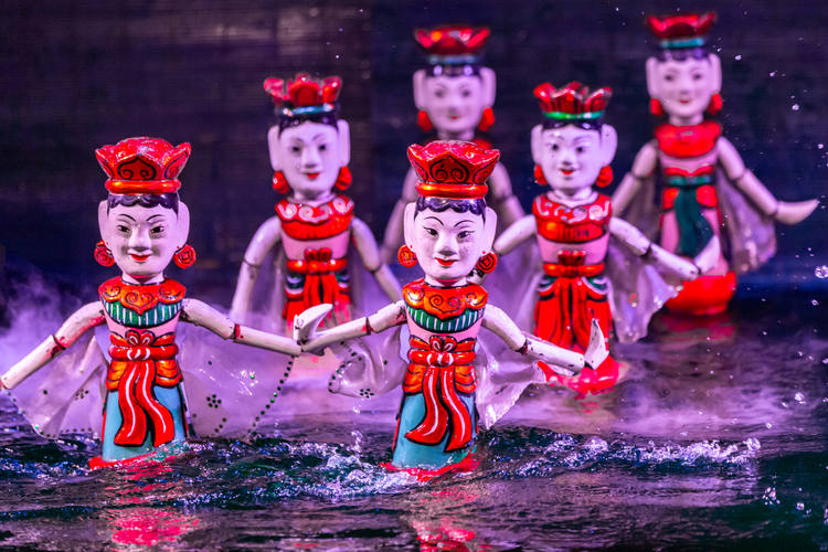 Spettacolo di marionette d'acqua
