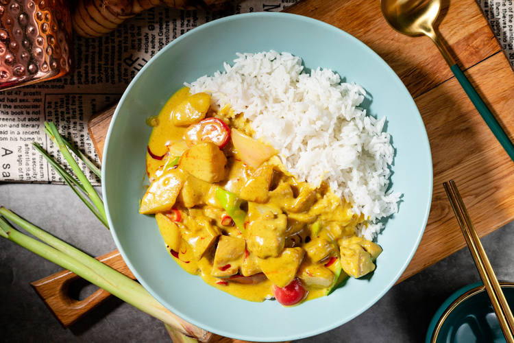 pollo al panang curry