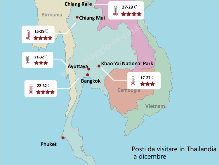 I posti migliori da visitare in Thailandia a dicembre