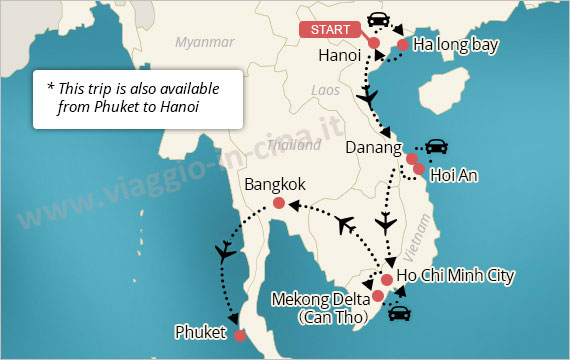 18 giorni viaggio in sud-est asiatico