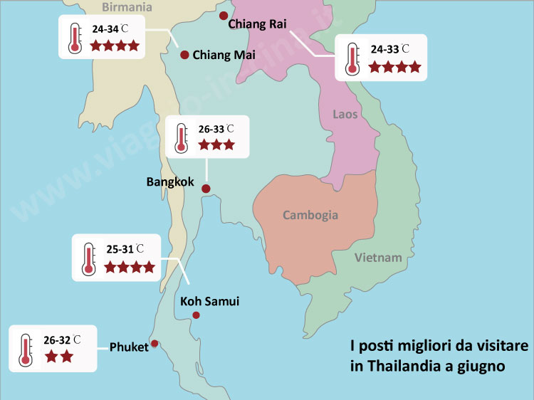 Posti da visitare in thailandia a giugno